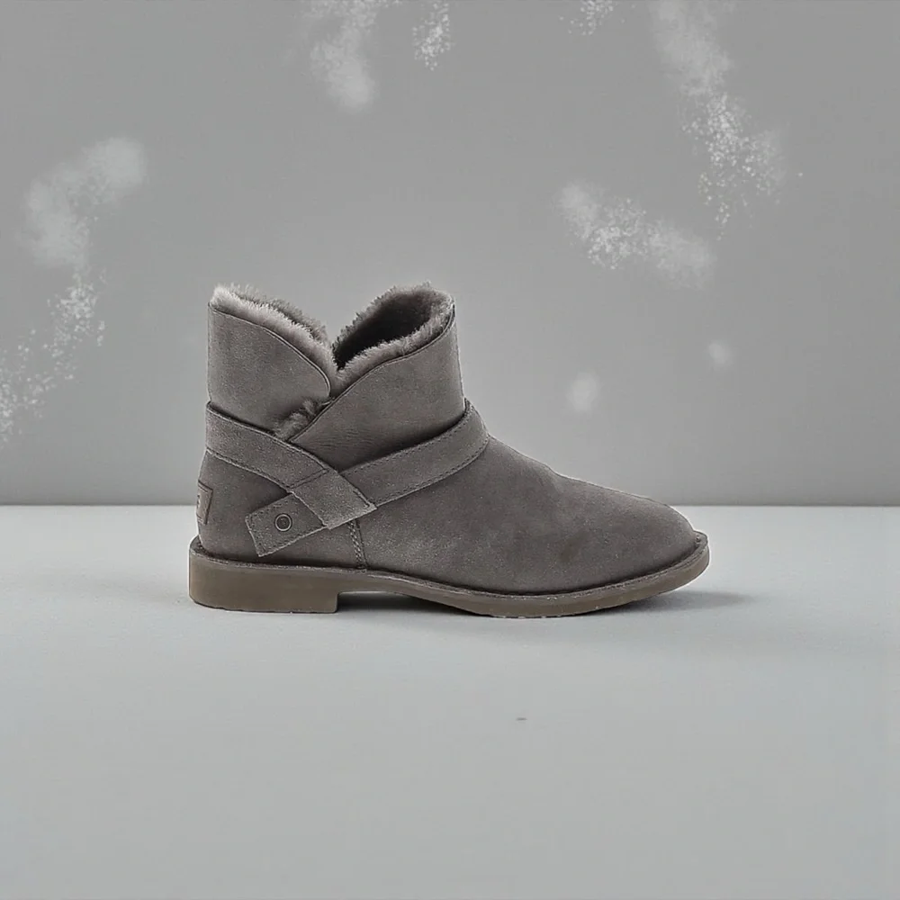 Ugg Zariyah Water Repellent Ankle Bootie Charcoal Suede Women’s Size 8